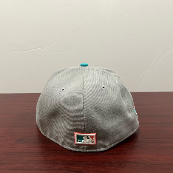 New Era, 59Fifty Fitted Hat, St Louis Cardinals, Grey, Pink & Green - Picture 6 of 11